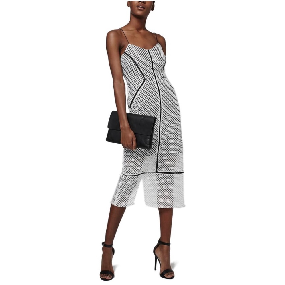 NWT TOPSHOP Airtex Column Midi Dress size 10